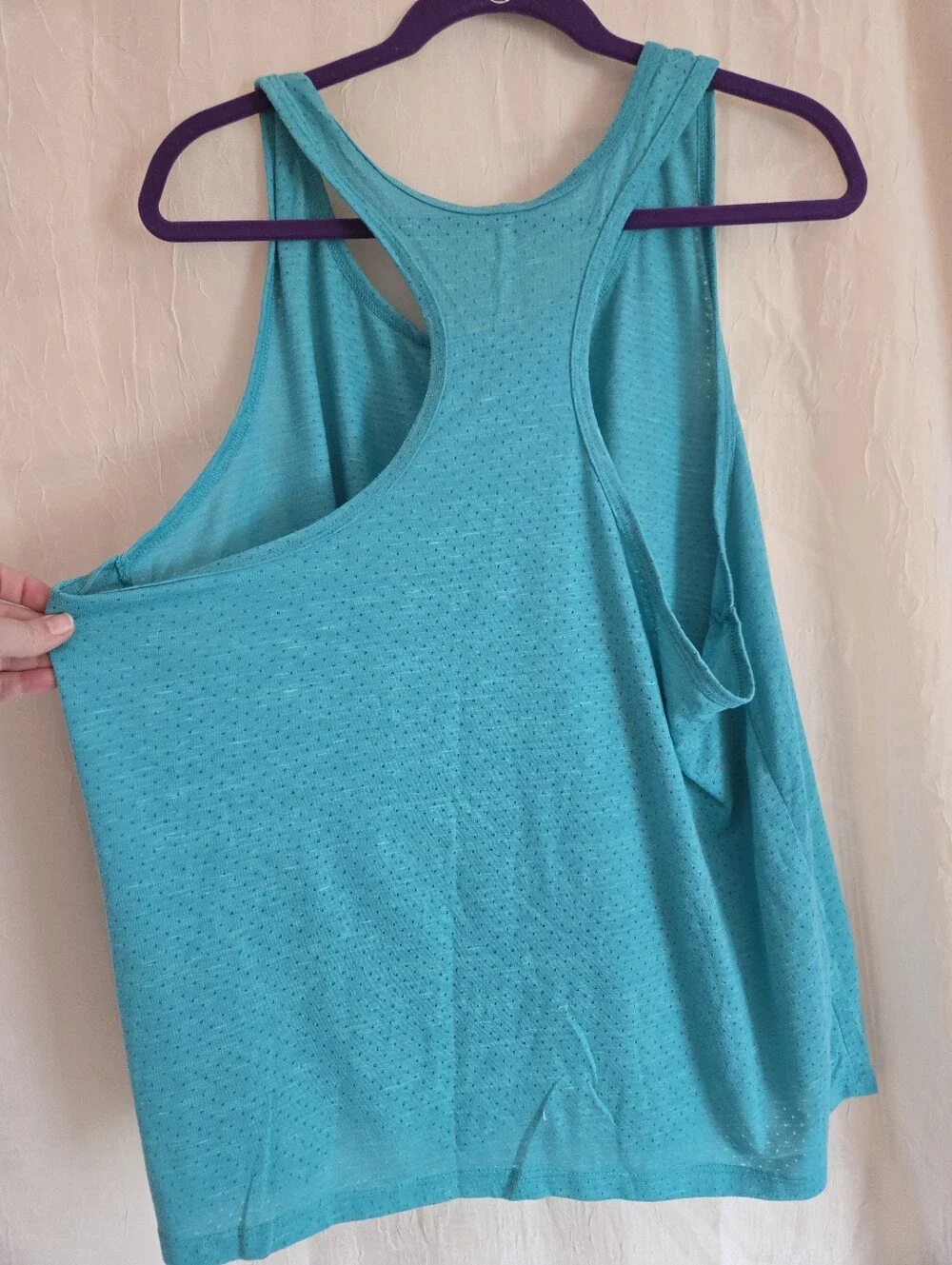 Athletic Works Teal Racerback Performance Tank - Picture 3 of 3